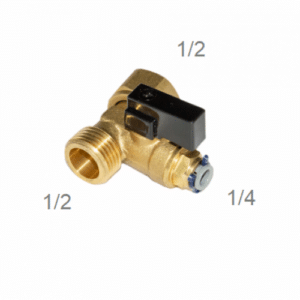 Víztisztító T-idom – 1/2 col × 1/4 col