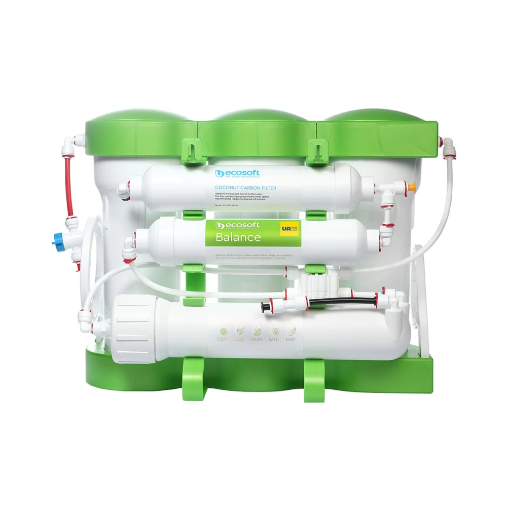 Ecosoft PURE Balance tartályos fordított ozmózisos víztisztító, speciális magas ásványi anyag tartalmú visszasózóval (elérhető 60-80mg/l ásványi anyag tartalom)