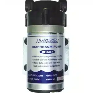 PurePro RO nyomásfokozó pumpa, 1,25 liter/perc (adapter nélkül), 24V (10011) (50-200GPD), 3/8" belsőmenet (NPT)